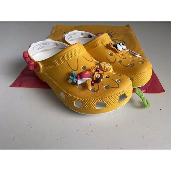 McDonald's X Crocs Birdie Classic Clogs LIMITED EDITION Men’s Sz 7 Women’s 9 NEW - Picture 9 of 12